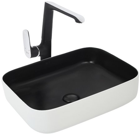 Раковина-чаша WeltWasser Elbach M2195 WB 50 10000005605 Белая Черная 