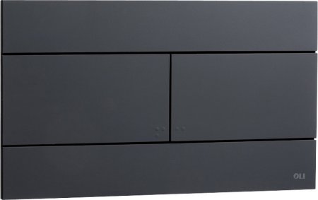 Кнопка смыва OLI Slim 886040 черная 