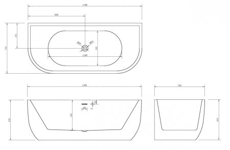 Акриловая ванна ABBER AB9316 