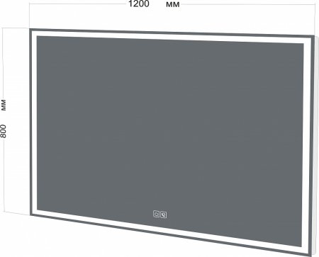 Зеркало BelBagno SPC-GRT-1200-800-LED-TCH-PHONE с bluetooth, микрофоном и динамиками 