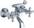 Смеситель двуручковый для ванны HAIBA HB3125 хром 