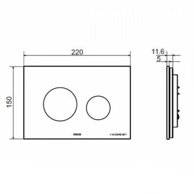 Кнопка смыва Toto Neorest E00003T 
