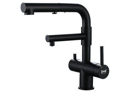 Смеситель Zorg Inox SZR-3216 GRAFIT для кухни графит 