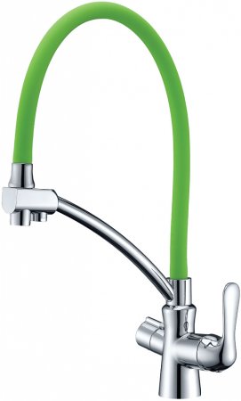 Смеситель Lemark Comfort LM3070C-Green для кухонной мойки 