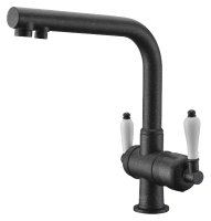 Смеситель для кухонной мойки Zorg Clean Water ZR 328 YF черный металл