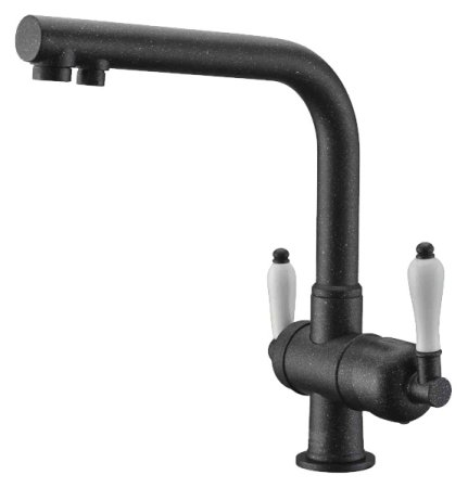 Смеситель для кухонной мойки Zorg Clean Water ZR 328 YF черный металл 