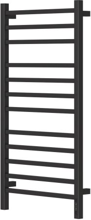 Полотенцесушитель электрический Point Вега PN71850B П12 500x1000, диммер справа, черный 