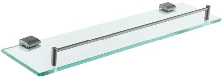 Полка стеклянная Rose RG1719T, пепельный 