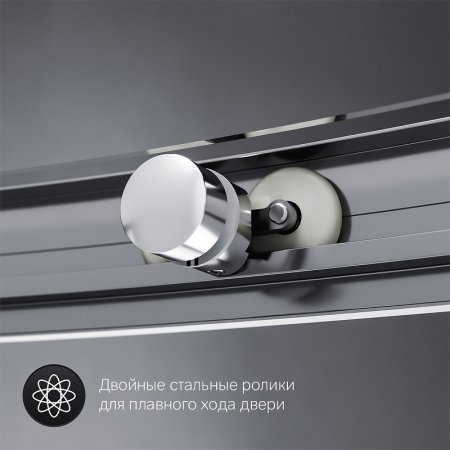 Душевой уголок AM.PM Like Solo Slide 90x90 W83G-315-090CT профиль Хром глянцевый стекло прозрачное 