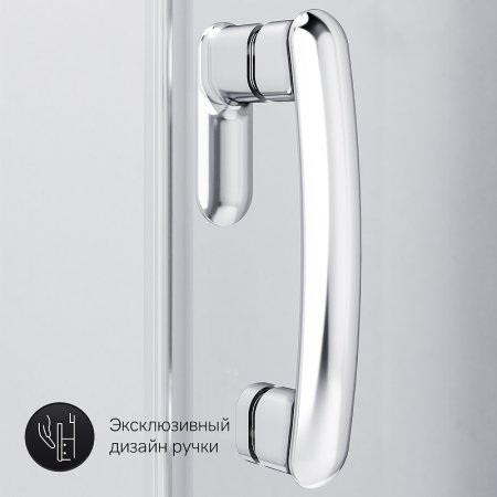 Душевой уголок AM.PM Like Solo Slide 90x90 W83G-315-090CT профиль Хром глянцевый стекло прозрачное 