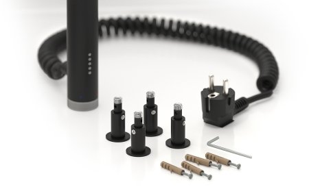 Электрический полотенцесушитель Сунержа Галант 800x500 R 31-5401-8050 Черный матовый 