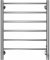Электрический полотенцесушитель Terminus Аврора П6 500х650 4670078531155 Хром 