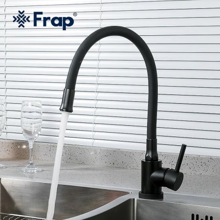 Смеситель для кухни Frap F40994-6 Черный матовый 
