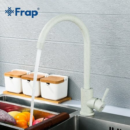 Смеситель для кухни Frap H899 F40899-2 Светло-серый 