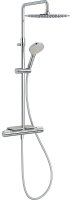 Душевая система Jacob Delafon Metro E26589-CP с термостатом Хром Душевая система Jacob Delafon Metro E26589-CP с термостатом Хром