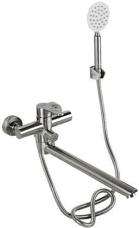 Смеситель для ванны Frap H801 F22801 универсальный Сатин 