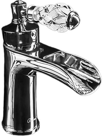 Смеситель для раковины Boheme Vogue Crystal 221-CRST Хром 