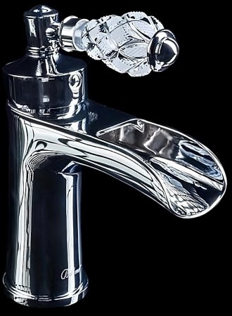 Смеситель для раковины Boheme Vogue Crystal 221-CRST Хром 