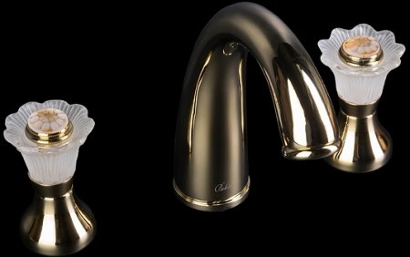 Смеситель для раковины Boheme Camelia 297 Золото 