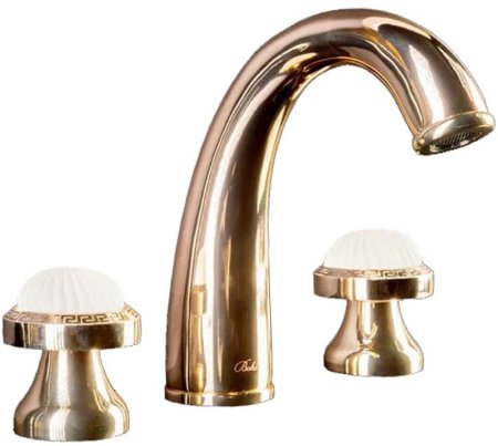 Смеситель для раковины Boheme Satine 297-ST Золото 