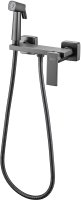 Гигиенический душ со смесителем Haiba оружейная сталь (HB5517-3)