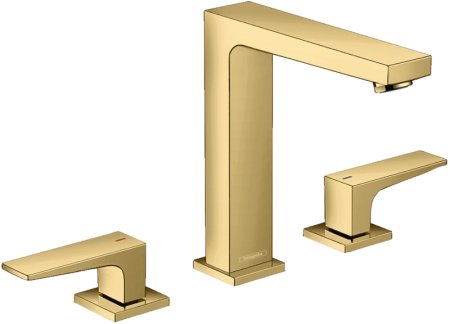 Смеситель для раковины Hansgrohe Metropol 32515990 Полированное золото 