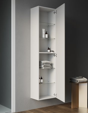 Шкаф пенал Creto Luna 40 R 17-PenIV40R подвесной Ivory 