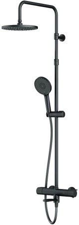 Душевая система AM.PM X-Joy F0785A522 с термостатом Черная матовая 