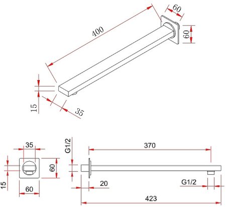 Душевая система Berges Nardis 2S 071001 Хром сильвер 
