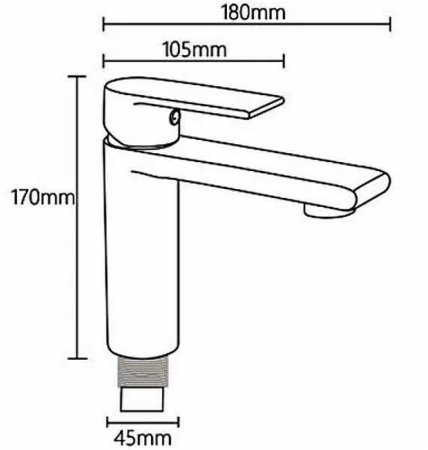 Смеситель для раковины Gappo G99-20 G1099-20 Сатин 