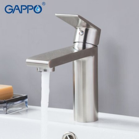 Смеситель для раковины Gappo G99-20 G1099-20 Сатин 