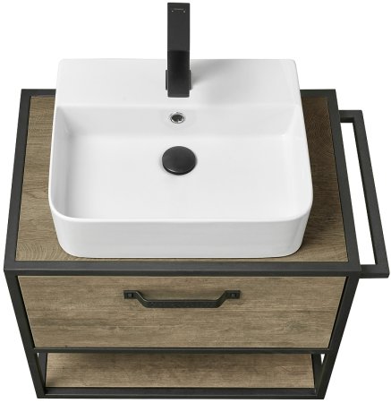 Тумба под раковину Aquaton Лофт Фабрик 65 1A242301LTDY0 подвесная Дуб кантри 