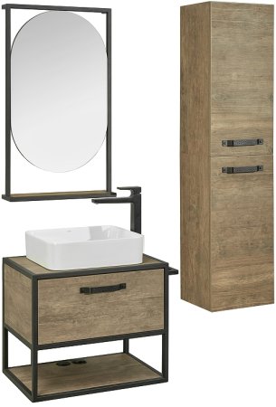 Тумба под раковину Aquaton Лофт Фабрик 65 1A242301LTDY0 подвесная Дуб кантри 