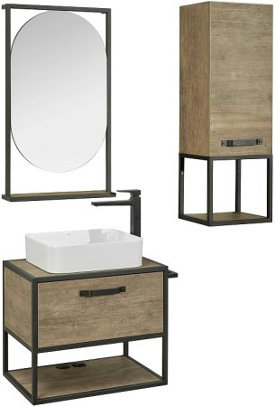 Тумба под раковину Aquaton Лофт Фабрик 65 1A242301LTDY0 подвесная Дуб кантри 