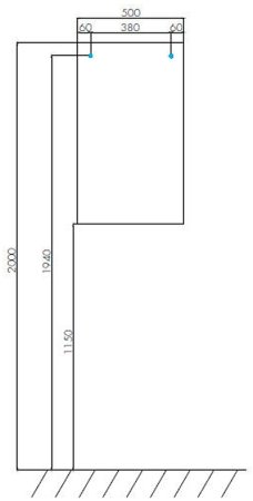 Зеркало Aquaton Йорк 50 1A171002YO010 Белое 