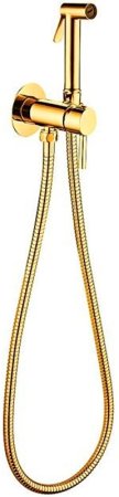 Душевая система Paffoni Light KITZLIG015HGKING с гигиеническим душем Золото медовое 