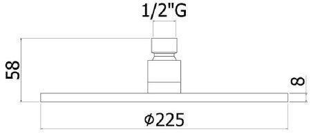 Верхний душ Paffoni Master ZSOF074CR Хром 