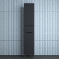 Пенал напольный Style Line "Остин" 360 см 1 ящик графит эмаль PLUS