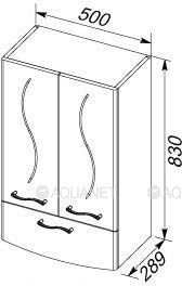 Шкаф навесной Aquanet Моника 50 белый 