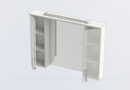 Зеркало-шкаф Aquanet Тиана 100 венге 