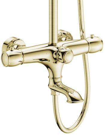 Душевая система Kaiser Aria 03182-1 с термостатом Бронза 