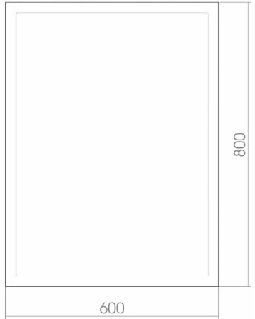 Зеркало Azario Торманс 60 ФР-00001405 с подсветкой с сенсорным выключателем с датчиком движения 