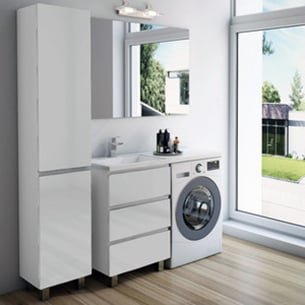 Тумба с раковиной Эстет Dallas Luxe 120 напольная, 3 ящика, L 