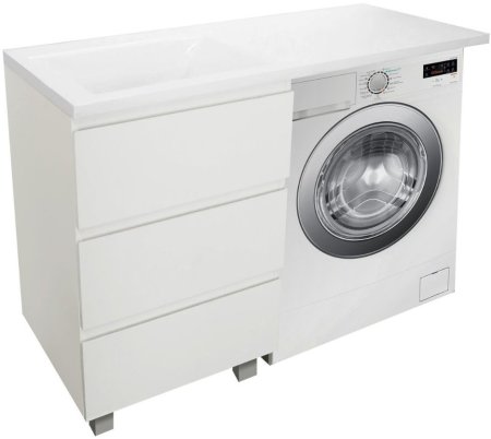 Тумба с раковиной Эстет Dallas Luxe 120 напольная, 3 ящика, L 