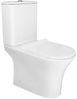 Унитаз компакт Azario Fretta Round AZ-1217+AZ-1216 с бачком и сиденьем Микролифт Унитаз компакт Azario Fretta Round AZ-1217+AZ-1216 с бачком и сиденьем Микролифт