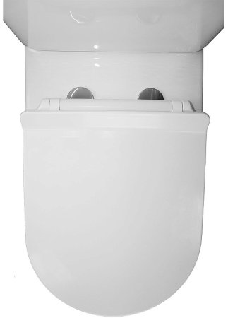 Унитаз компакт Azario Fretta Round AZ-1217+AZ-1216 с бачком и сиденьем Микролифт 