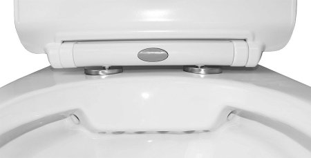 Унитаз компакт Azario Fretta Round AZ-1217+AZ-1216 с бачком и сиденьем Микролифт 