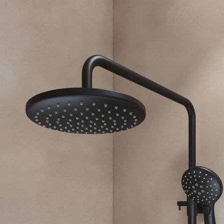 Душевая система Iddis Ray RAYBL3Fi06 Черная матовая 