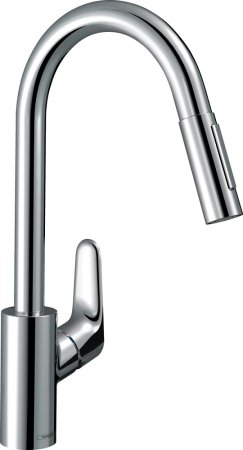 Смеситель Hansgrohe Focus M41 73895000 для кухонной мойки, хром 