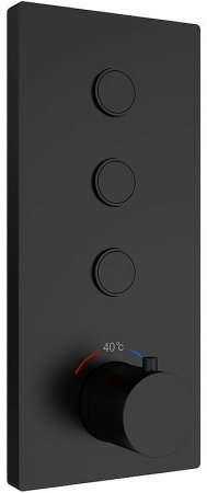 Душевая система Vincea Inspire VSFW-433TI2RMB с термостатом Черная матовая 